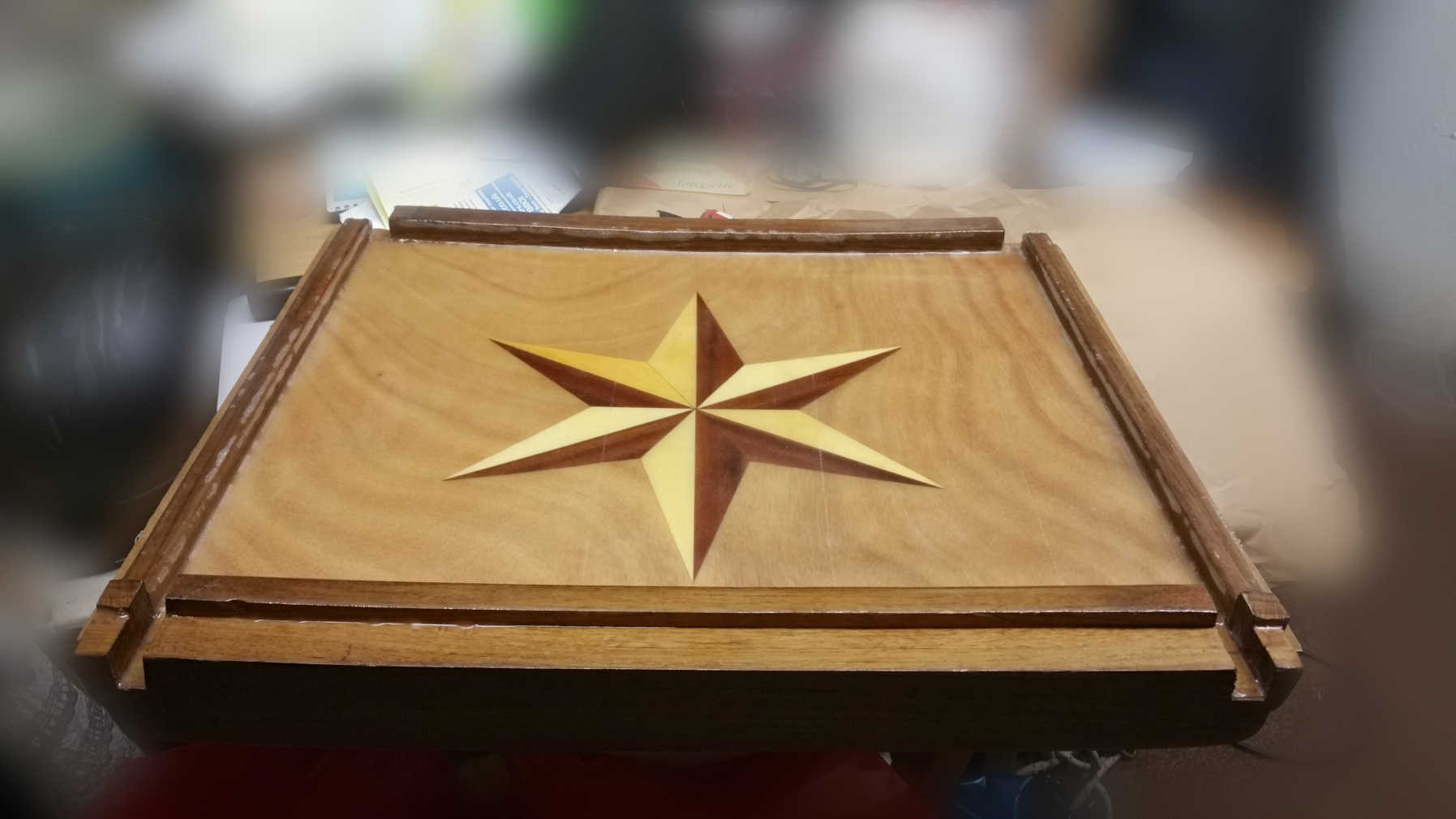 Custom Epoxy-wood hatch